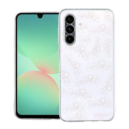 Case for Samsung Galaxy A26 A266, Techsuit, SparkleSkin, Transparent