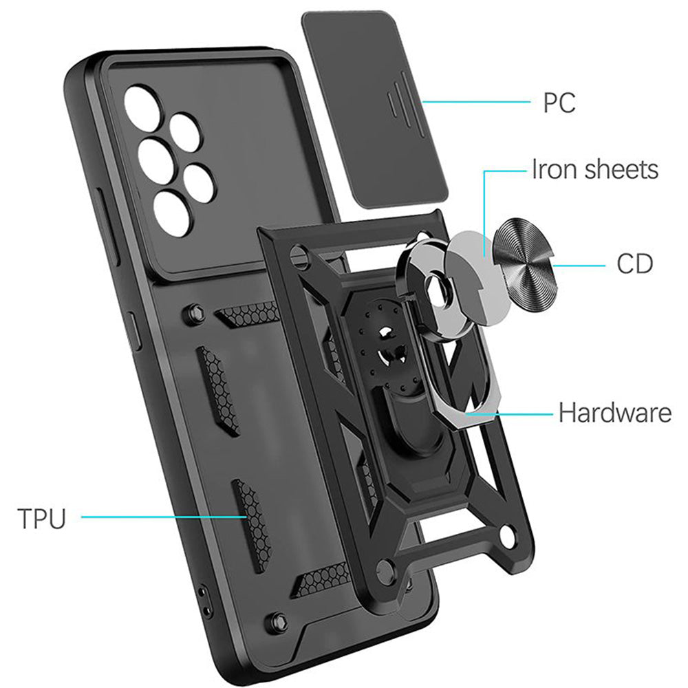 Case for Samsung Galaxy A33 5G A336, Techsuit, CamShield, Black