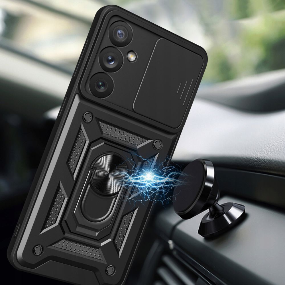 Case for Samsung Galaxy A35 5G A356, Techsuit, CamShield, Black