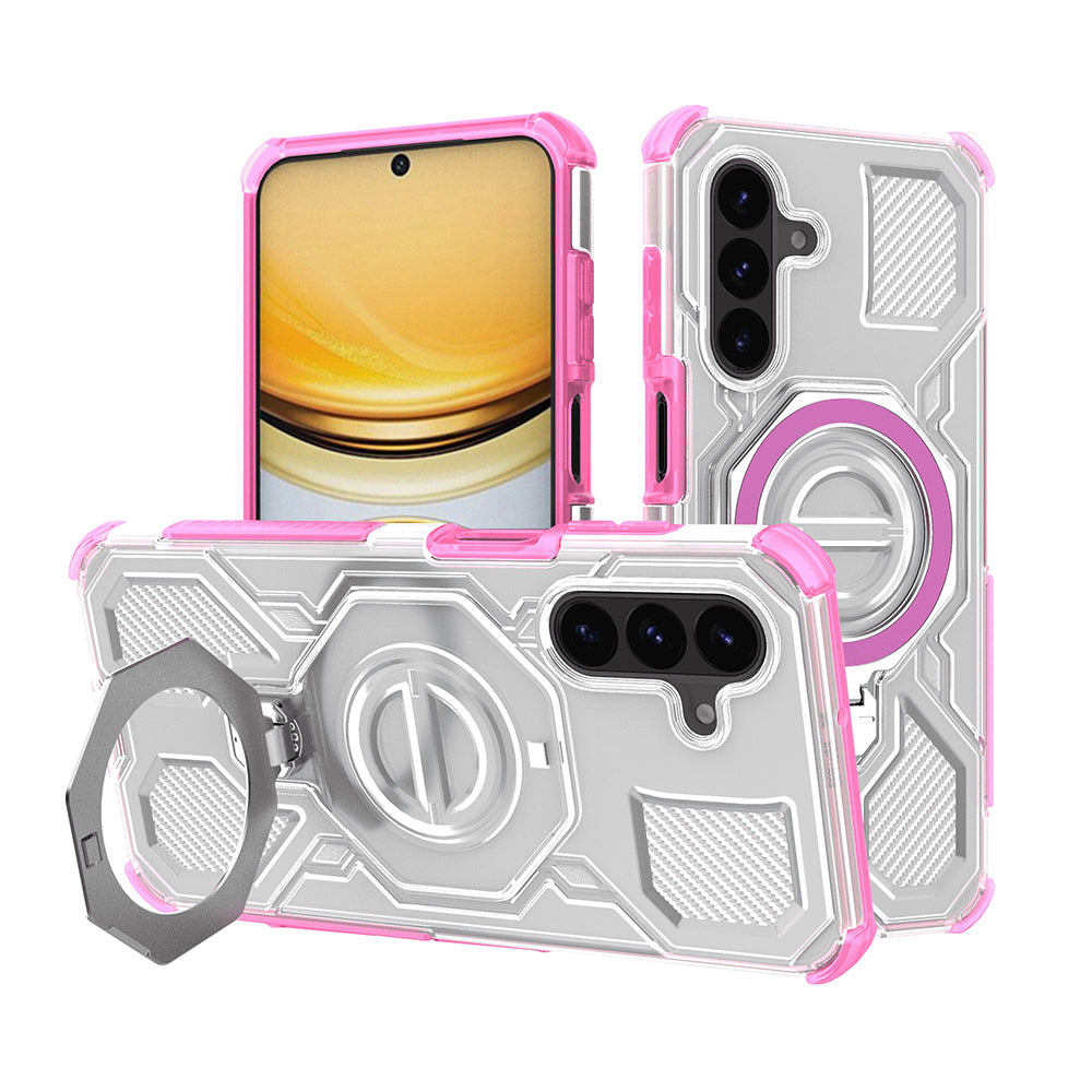 Case for Samsung Galaxy A37 5G, Techsuit, Carbon Shield Pro, Pink.