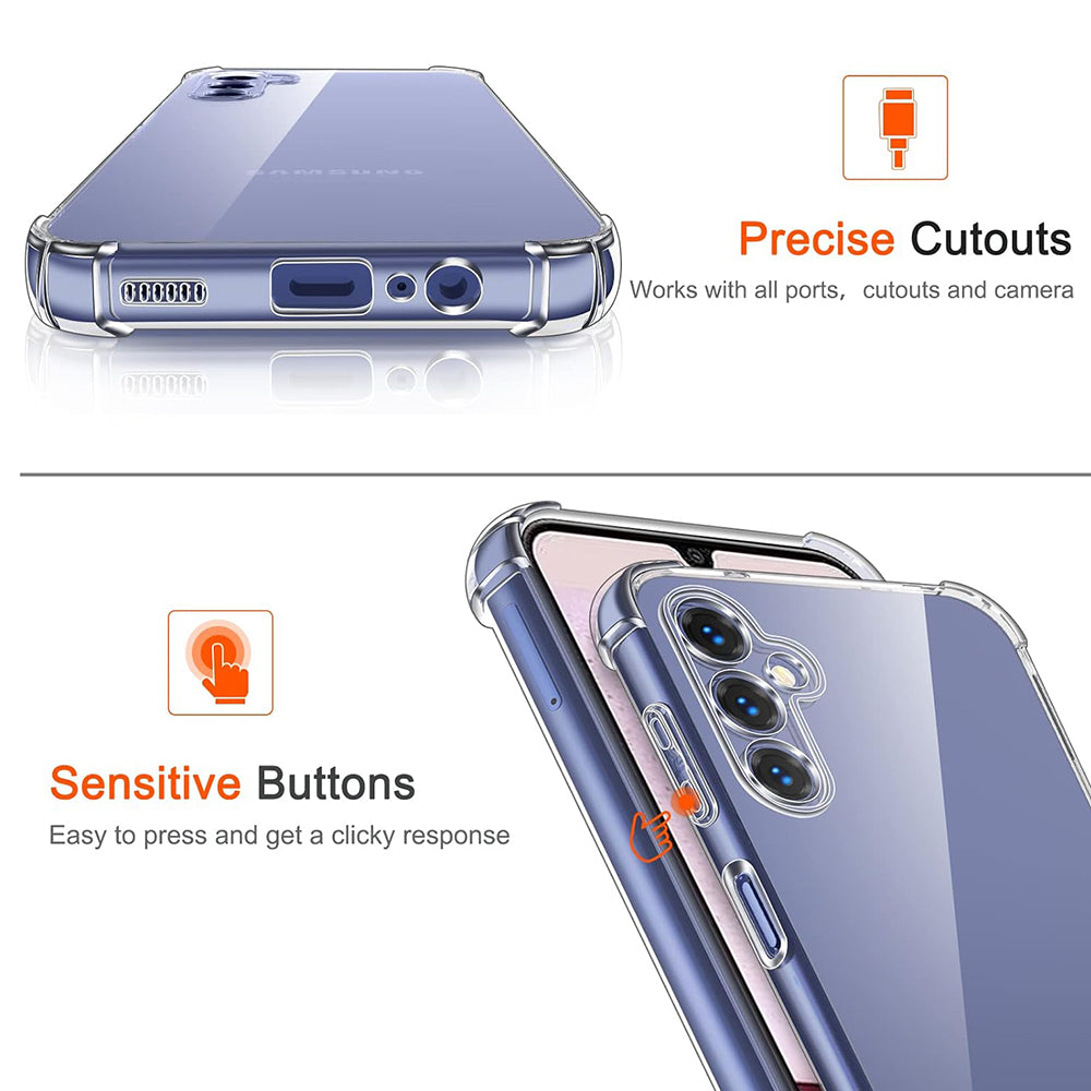 Case for Samsung Galaxy A40 A405, Techsuit, Shockproof Clear, Transparent