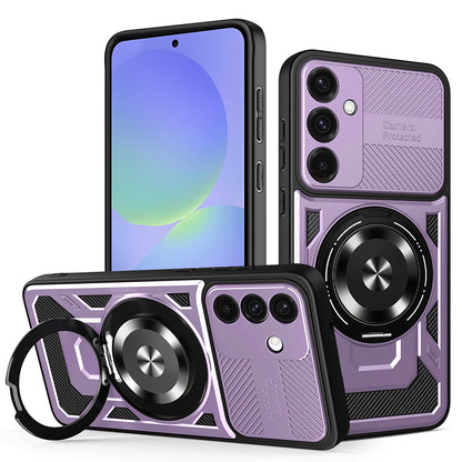 Case for Samsung Galaxy A56 A566 / A36 A366, Techsuit, RuggedCam, Purple