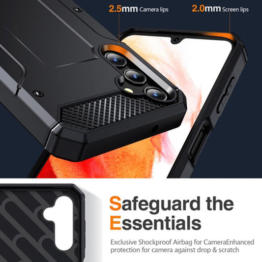 Case for Samsung Galaxy A56 A566, Techsuit, Hybrid Armor, Black