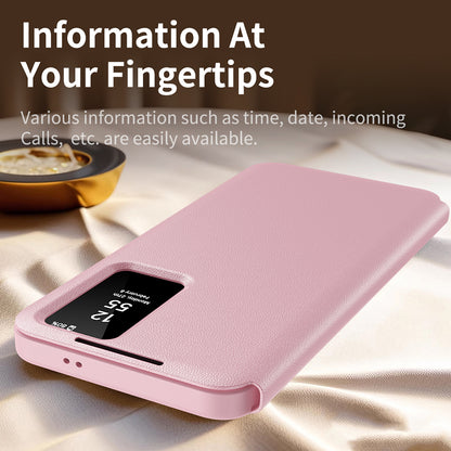 Case for Samsung Galaxy A56 A566, Techsuit, SmartView, Pink