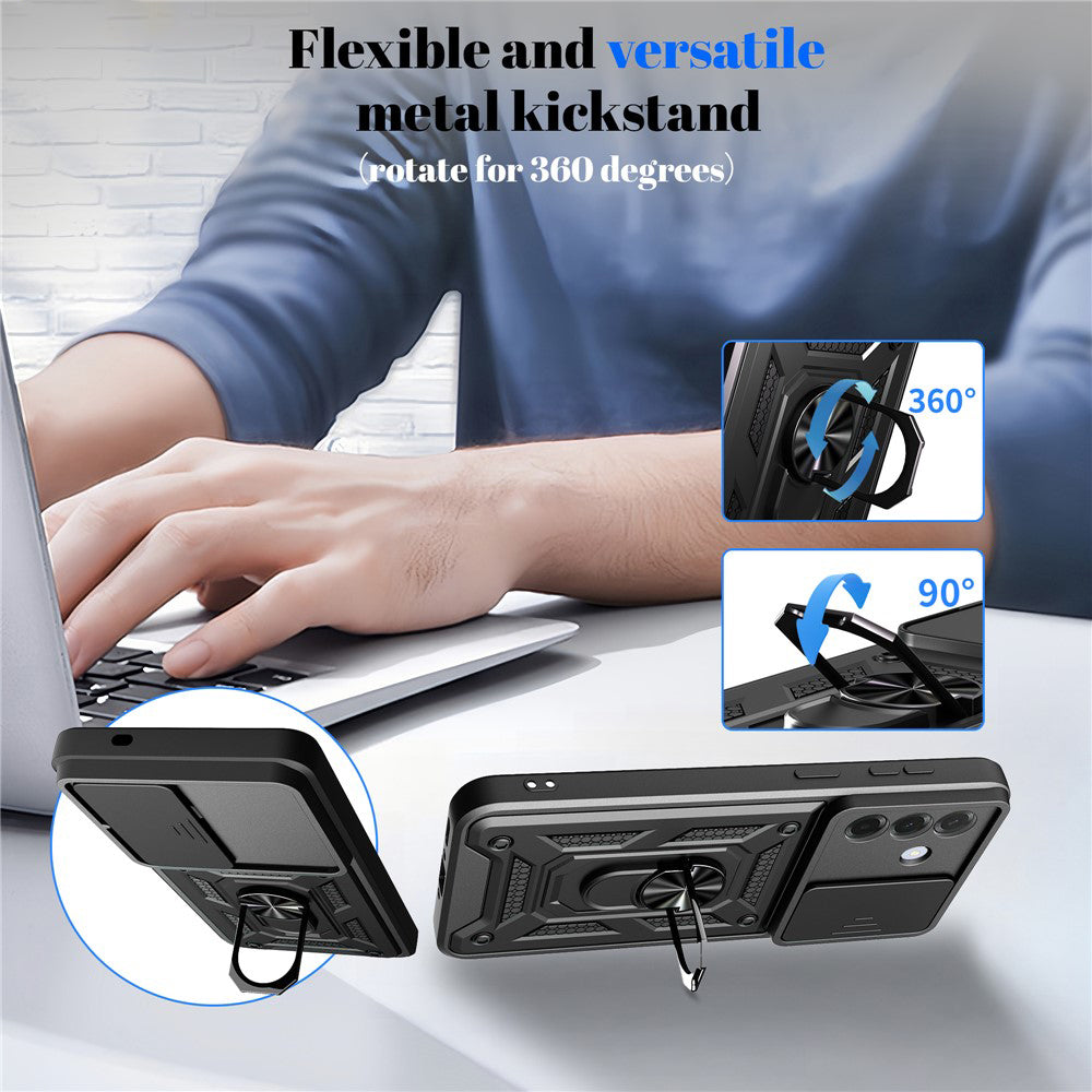 Case for Samsung Galaxy A57 5G, Techsuit, CamShield, Gold