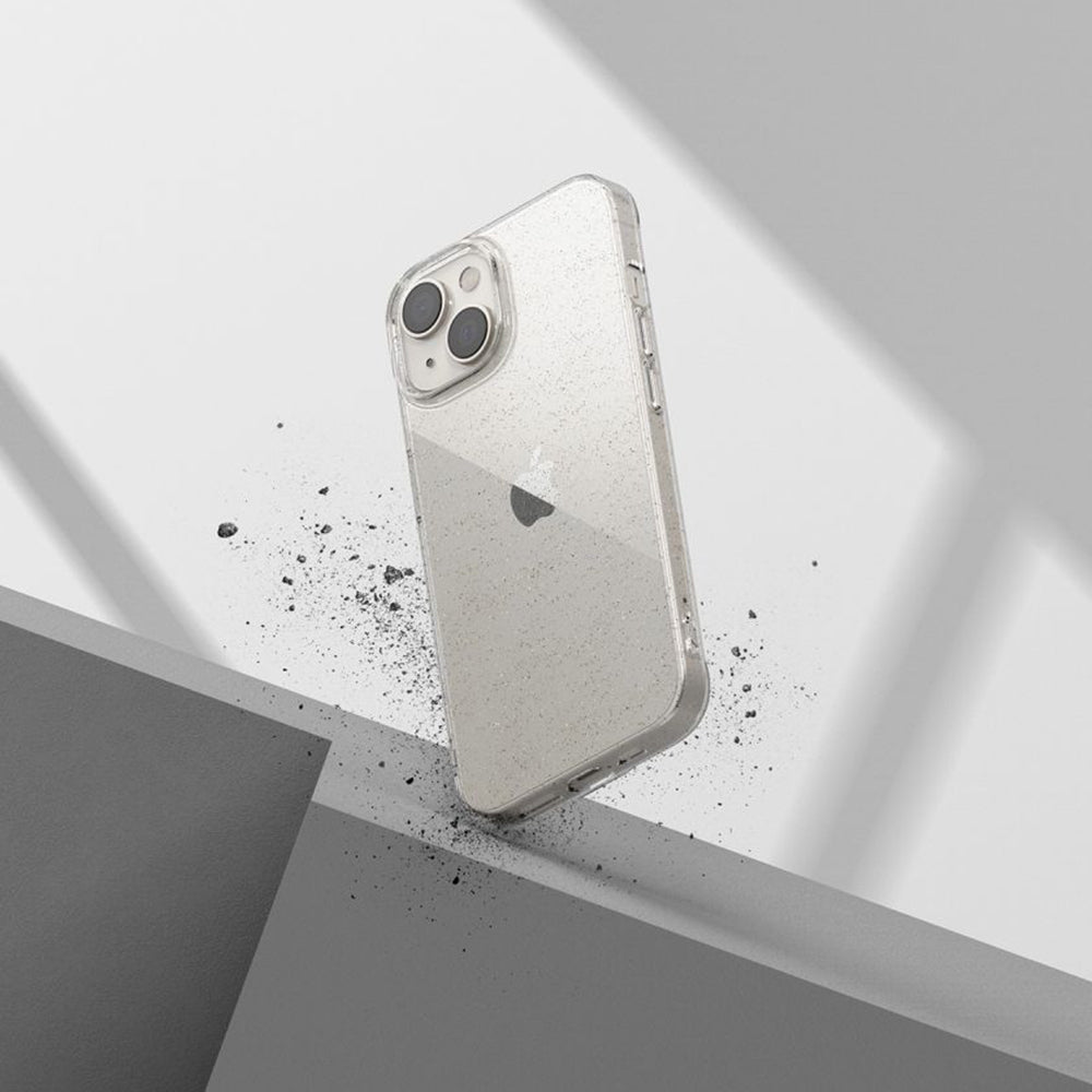 Case for Samsung Galaxy A57 5G, Techsuit, SparkleSkin, Transparent