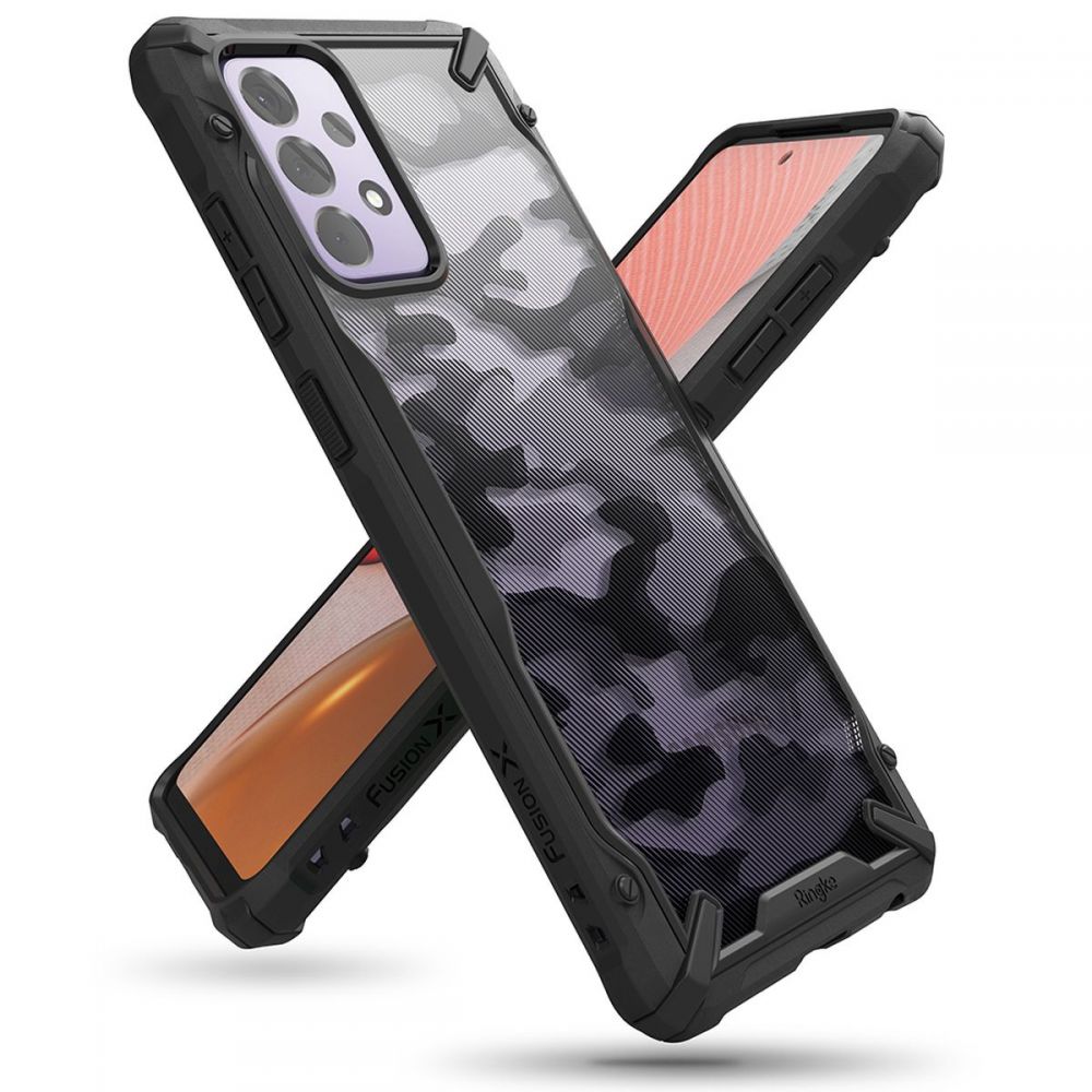 Case for Samsung Galaxy A72 A725 / A72 5G A726, Ringke, Fusion X Design, Camouflage