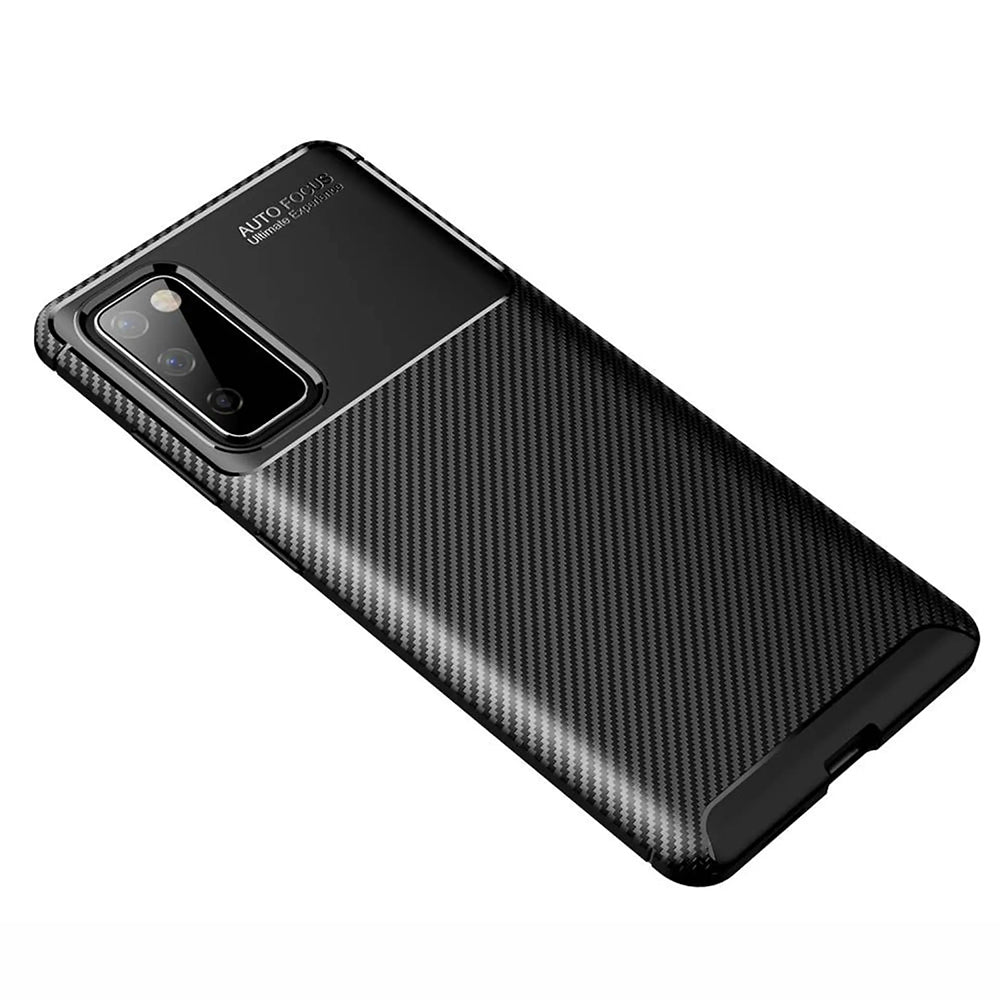 Case for Samsung Galaxy S20 FE 2022 G781 / S20 FE 5G G781 / S20 FE G780, Techsuit, CarbonFiber, Black