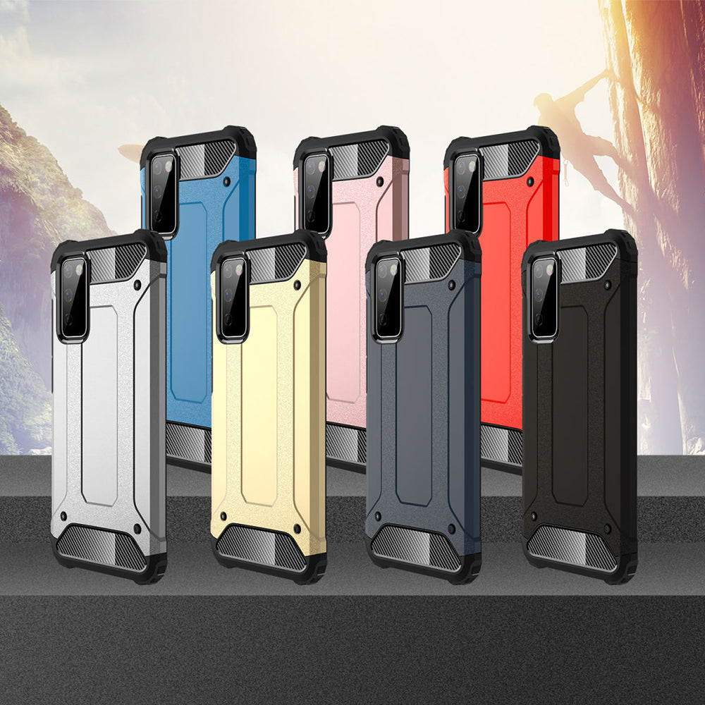 Case for Samsung Galaxy S20 FE 2022 G781 / S20 FE 5G G781 / S20 FE G780, Techsuit, Hybrid Armor, Black