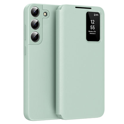 Case for Samsung Galaxy S22 5G S901, Techsuit, SmartView, Green