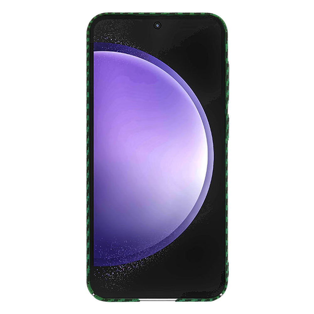 Case for Samsung Galaxy S23 FE S711, Techsuit, Carbonite FiberShell, Green