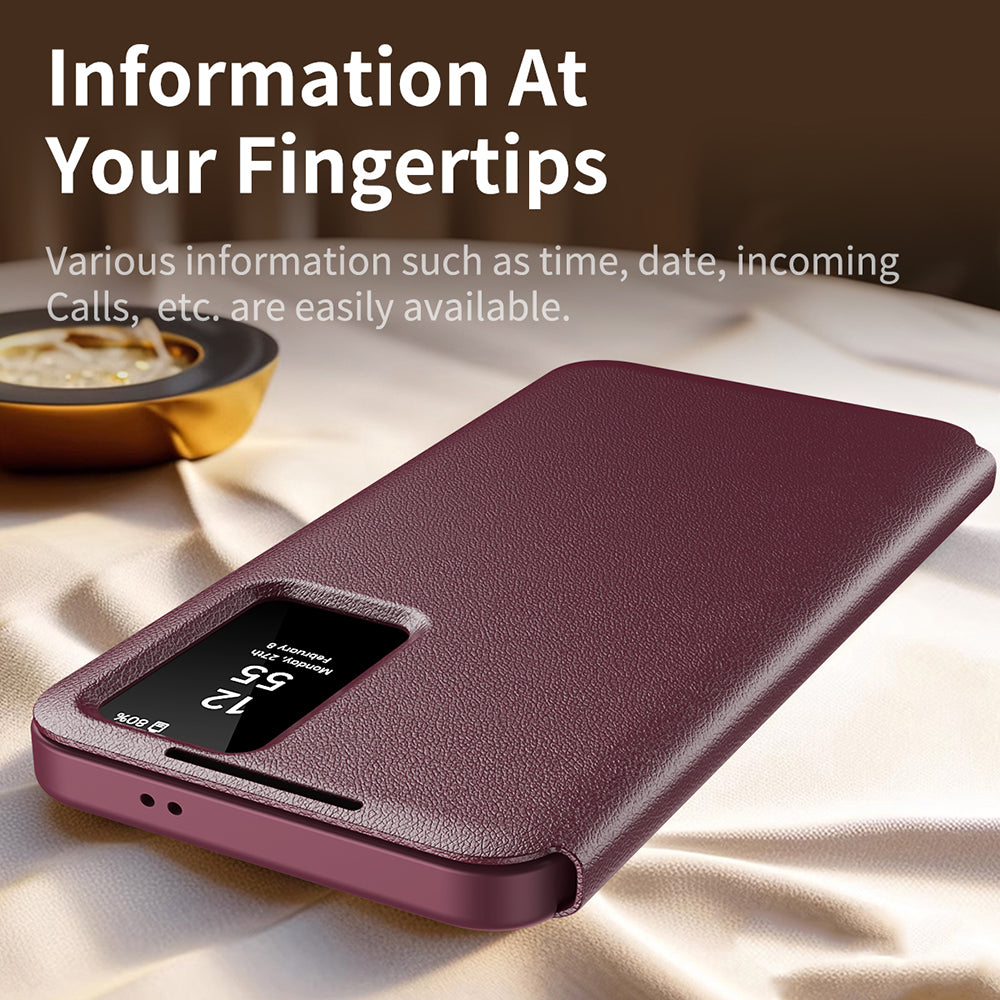 Case for Samsung Galaxy S23 FE S711, Techsuit, SmartView, Red