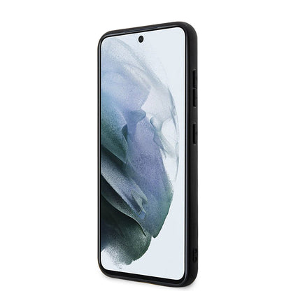 Case for Samsung Galaxy S23+ S916, Karl Lagerfeld, Saffiano Monogram Metal Logo, Black