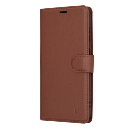 Case for Samsung Galaxy S23+ S916, Techsuit, Leather Folio, Brown