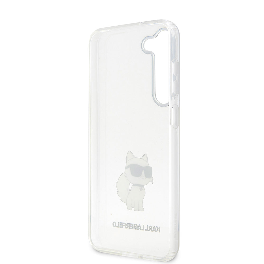Case for Samsung Galaxy S23 S911, Karl Lagerfeld, Ikonik Choupette, Transparent
