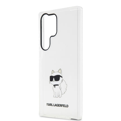 Case for Samsung Galaxy S23 Ultra S918, Karl Lagerfeld, Ikonik Choupette, Transparent