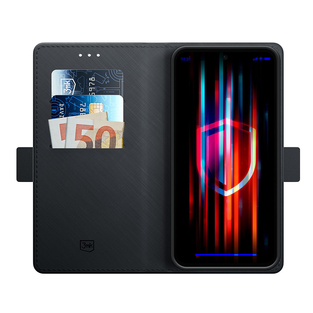Case for Samsung Galaxy S24 FE S721, 3MK, Wallet, Black