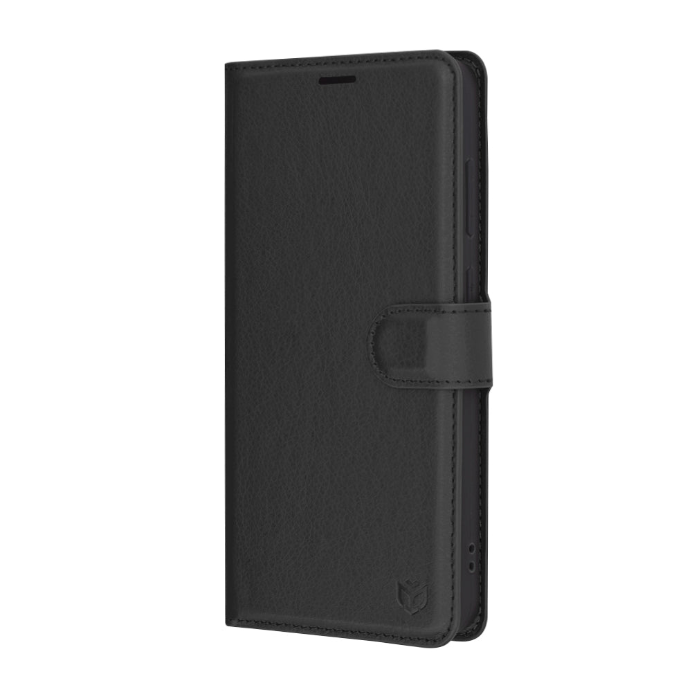 Case for Samsung Galaxy S24 FE S721, Techsuit, Leather Folio, Black
