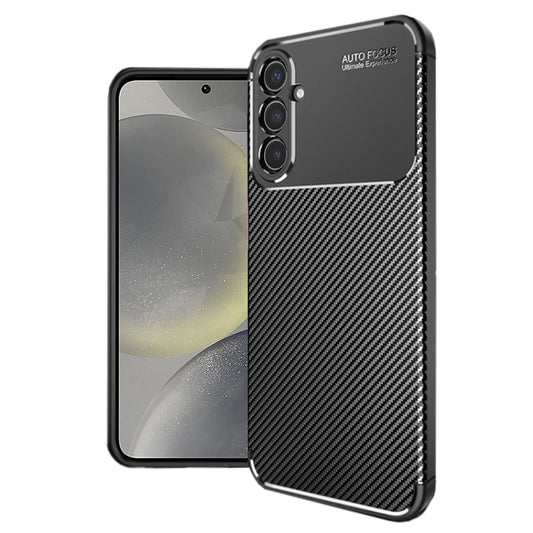 Case for Samsung Galaxy S24 S921, Techsuit, CarbonFiber, Black