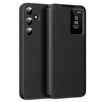 Case for Samsung Galaxy S24 S921, Techsuit, SmartView, Black