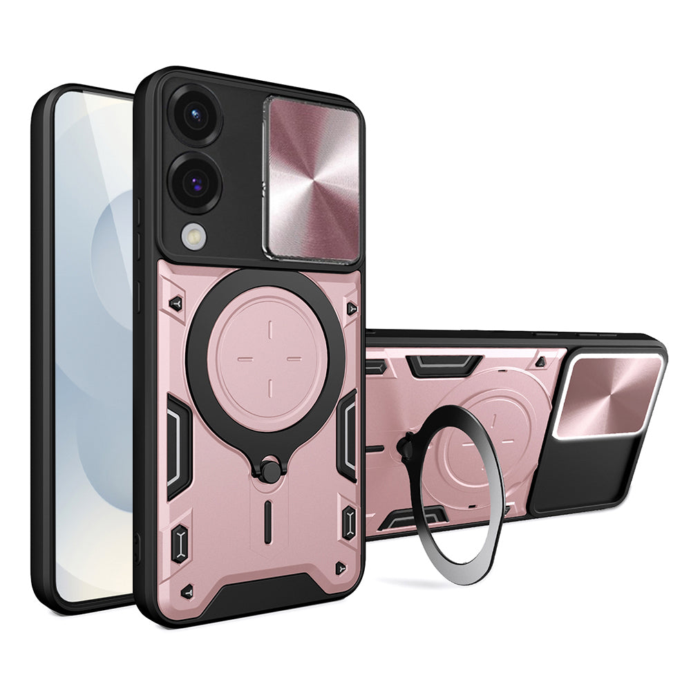 Case for Samsung Galaxy S25 Edge S937, Techsuit, CamGuard Pro, Rose Gold