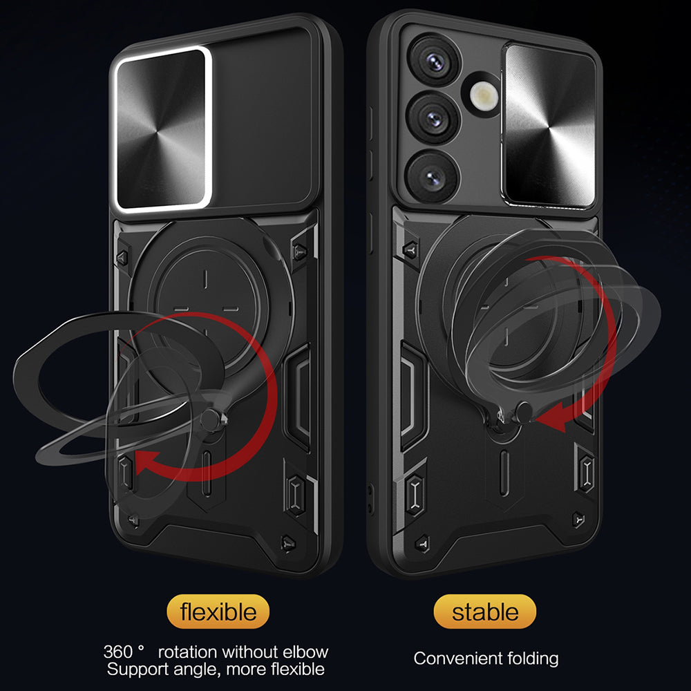 Case for Samsung Galaxy S25 Edge S937, Techsuit, CamGuard Pro, Rose Gold