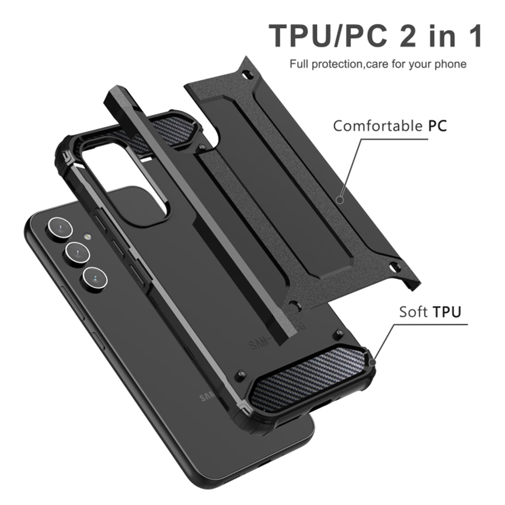 Case for Samsung Galaxy S25 Edge S937, Techsuit, Hybrid Armor, Black