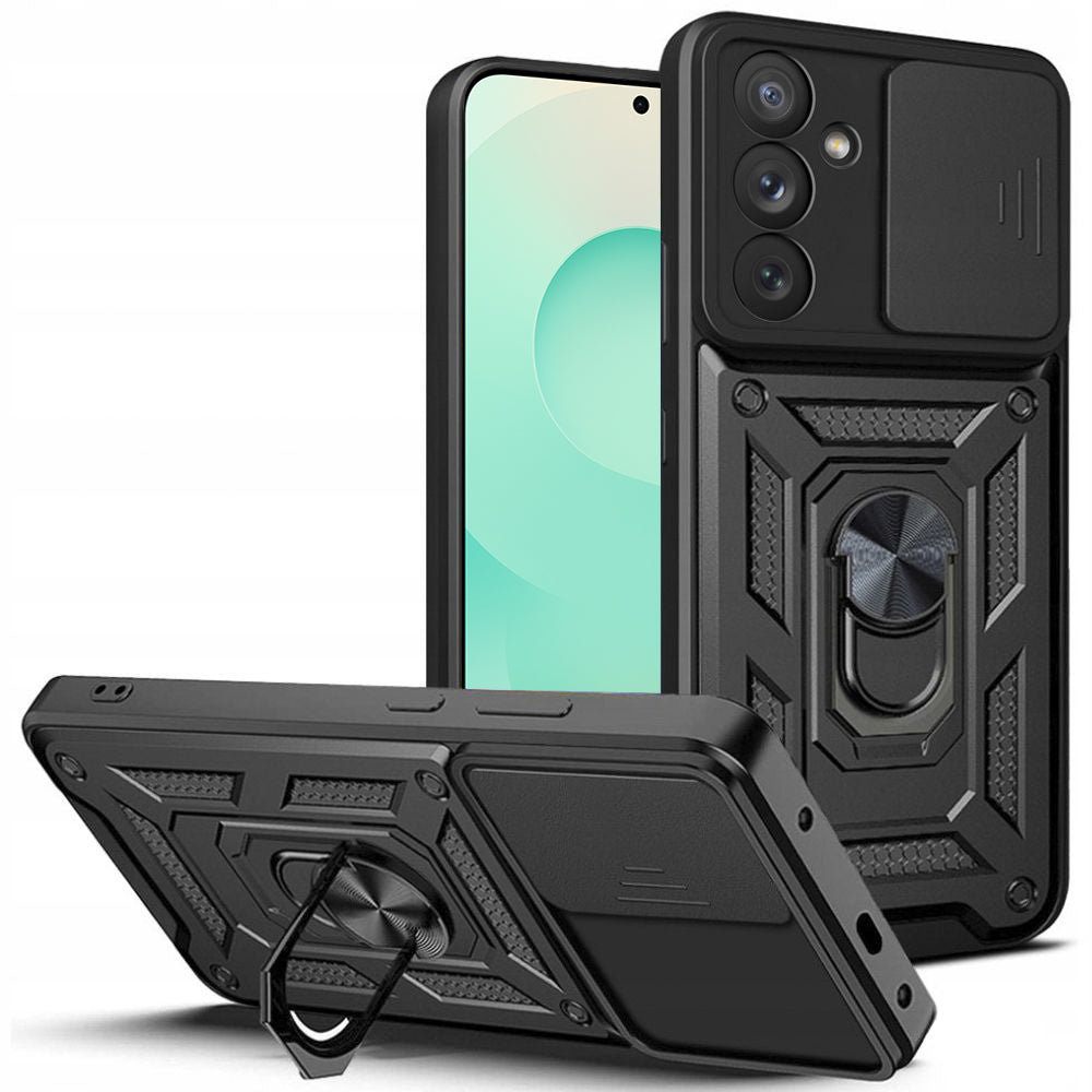 Case for Samsung Galaxy S25 FE, Techsuit, CamShield, Black