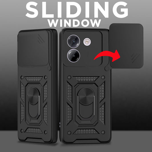 Case for Samsung Galaxy S25 FE, Techsuit, CamShield, Black