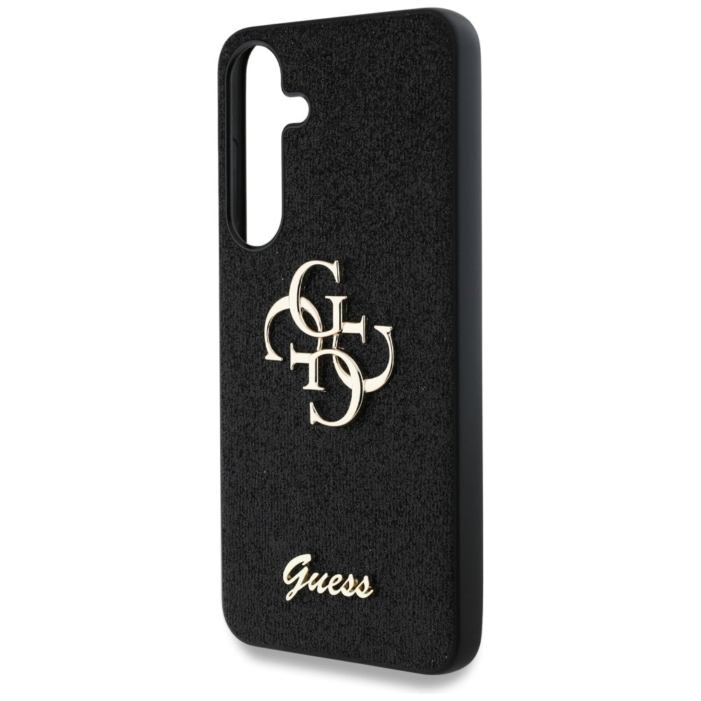 Case for Samsung Galaxy S25+ S936, Guess, Glitter Big 4G Script, Black