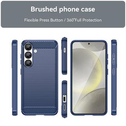 Case for Samsung Galaxy S25 S931, Techsuit, Carbon, Blue