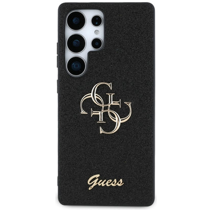Case for Samsung Galaxy S25 Ultra S938, Guess, Glitter Big 4G Script, Black