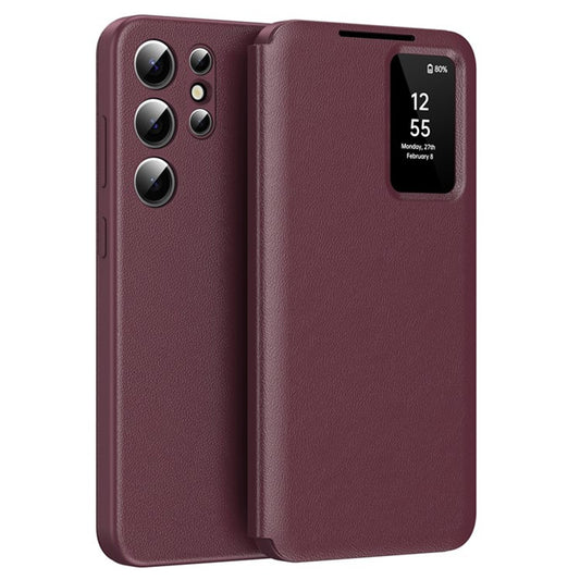 Case for Samsung Galaxy S25 Ultra S938, Techsuit, SmartView, Red