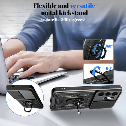 Case for Samsung Galaxy S26 Plus, Techsuit, CamShield, Rose Gold