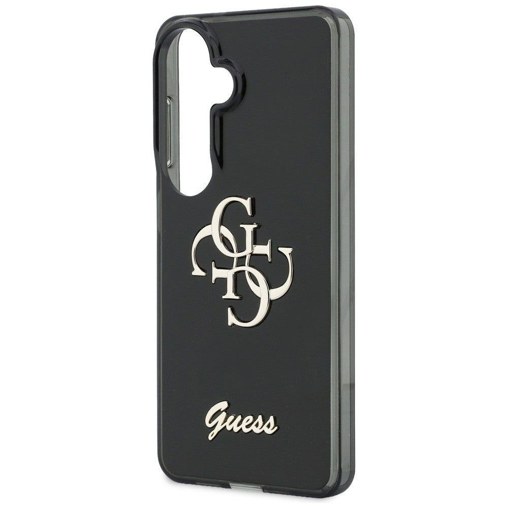 Case for Samsung Galaxy S26 S942, Guess, IML Big Metal 4G Script, Black