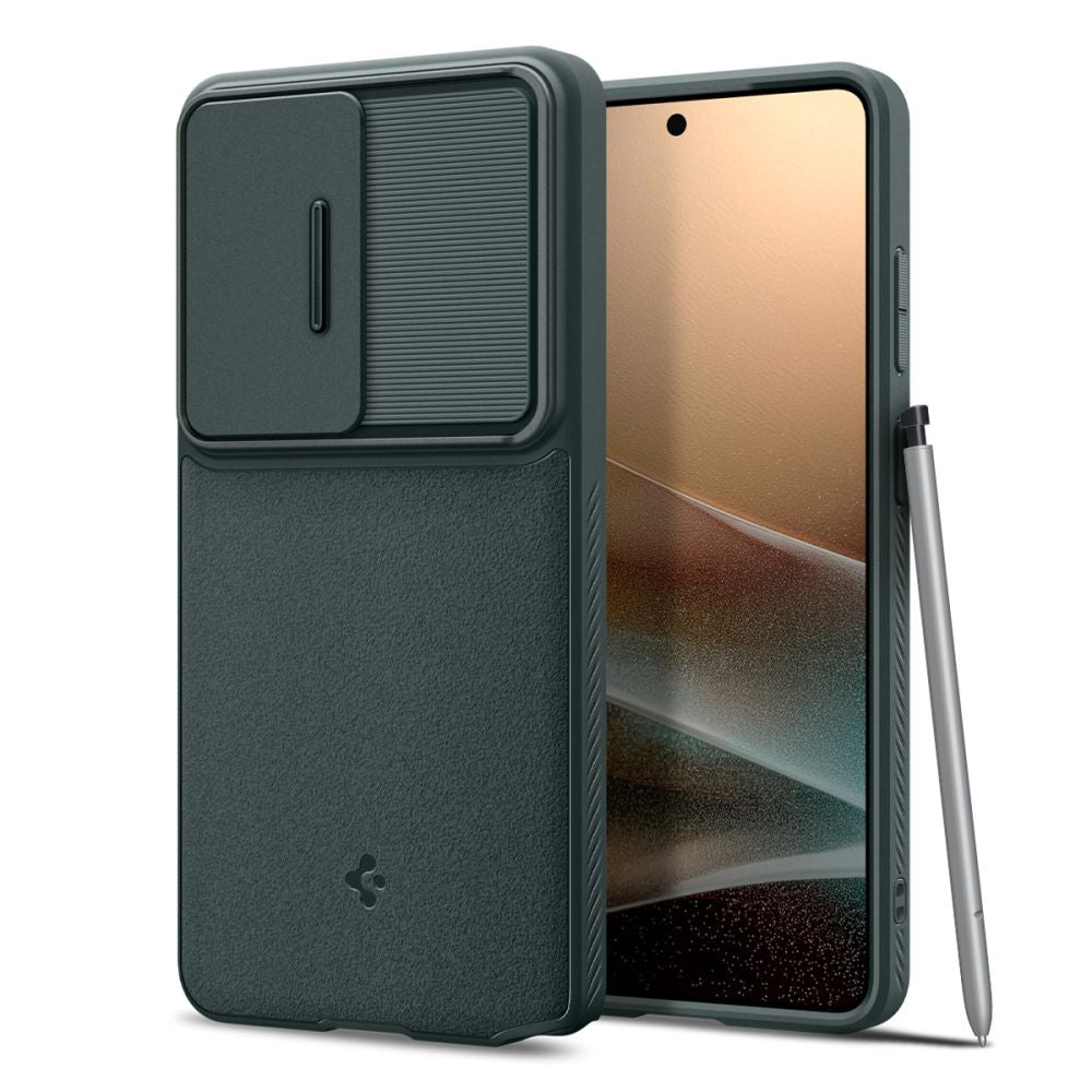 Case for Samsung Galaxy S26 Ultra S948, Spigen, Optik Armor, Green ACS10688