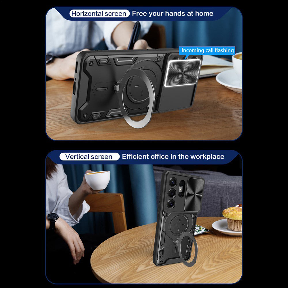 Case for Samsung Galaxy S26 Ultra, Techsuit, CamGuard Pro, Blue