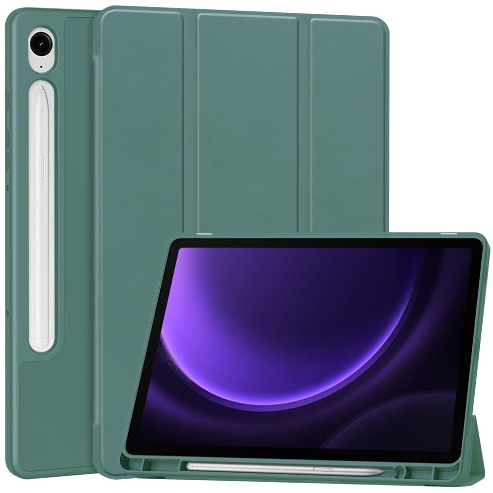 Case for Samsung Galaxy Tab S10 FE+, Techsuit, Flex Trifold, Green