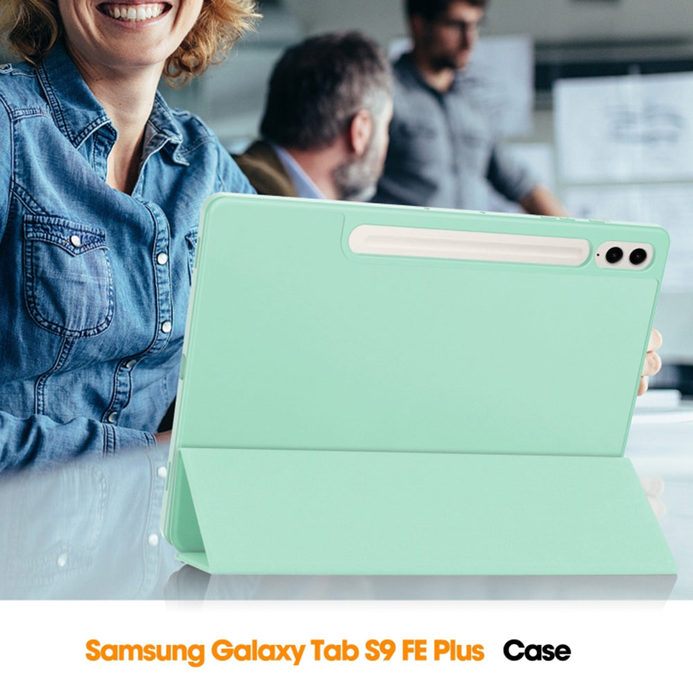 Case for Samsung Galaxy Tab S10+ / Tab S9+, Techsuit, Flex Trifold, Pink