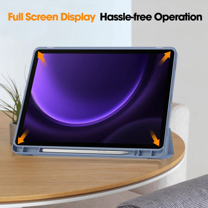 Case for Samsung Galaxy Tab S9 FE / Tab S9 / Tab S10 FE, Techsuit, Flex Trifold, Navy Blue