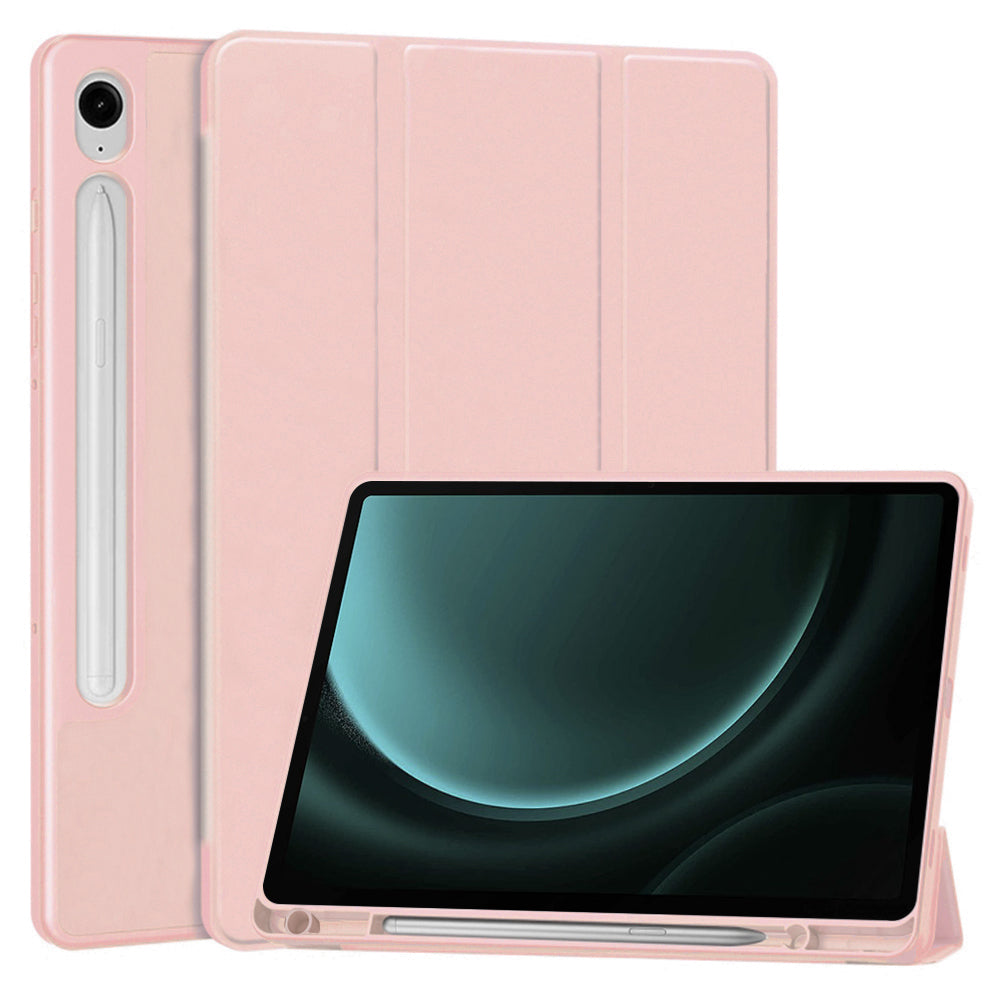 Case for Samsung Galaxy Tab S9 FE / Tab S9 / Tab S10 FE, Techsuit, Flex Trifold, Pink