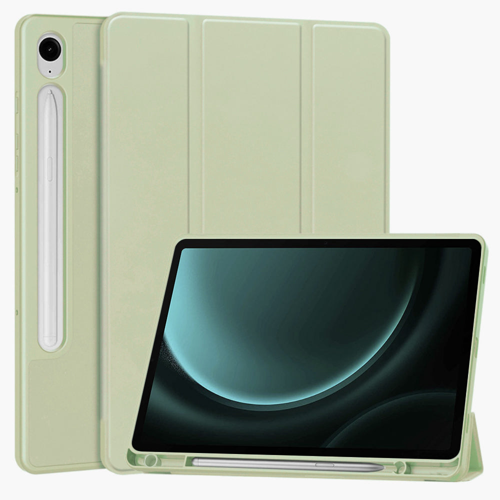Case for Samsung Galaxy Tab S9 FE / Tab S9 / Tab S10 FE, Techsuit, Flex Trifold, Matcha Green