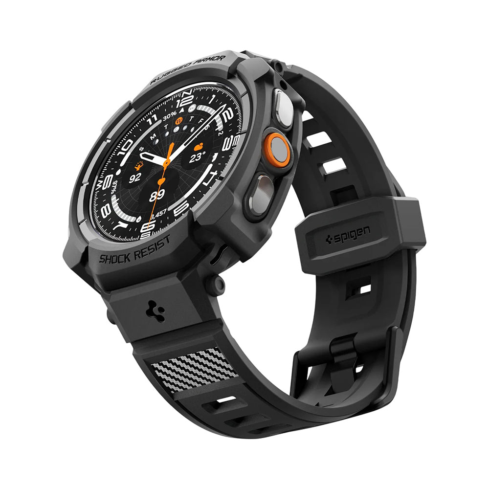 Spigen Rugged Armor Pro Case for Samsung Galaxy Watch Ultra2, Matte Black ACS11612
