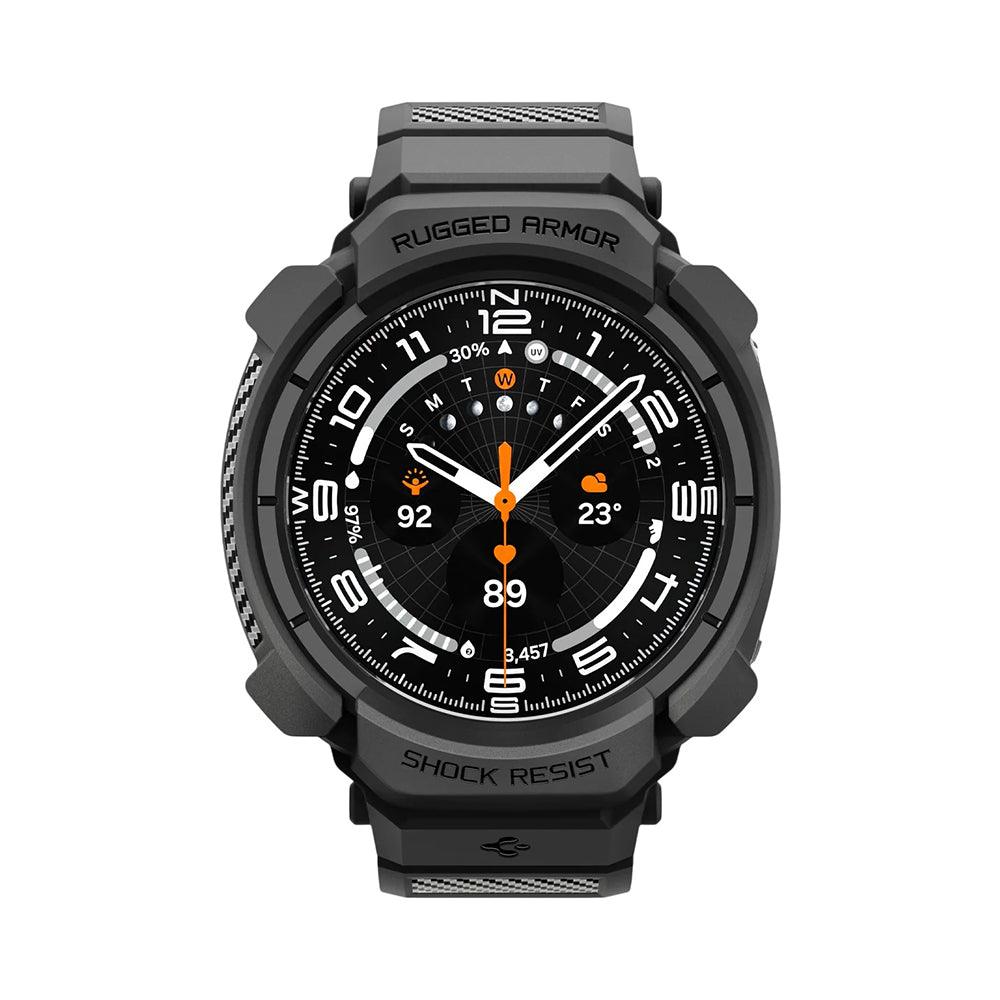 Spigen Rugged Armor Pro Case for Samsung Galaxy Watch Ultra2, Matte Black ACS11612