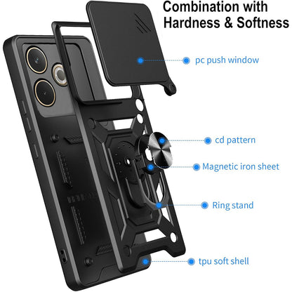 Case for Samsung Galaxy XCover7 Pro, Techsuit, CamShield, Black