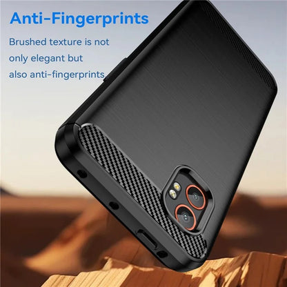 Case for Samsung Galaxy XCover7 Pro, Techsuit, Carbon, Black