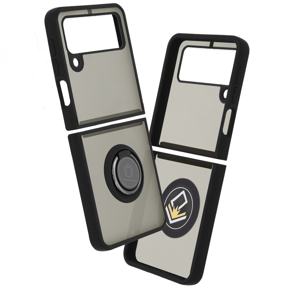 Case for Samsung Galaxy Z Flip3 5G F711, Techsuit, Glinth, Black