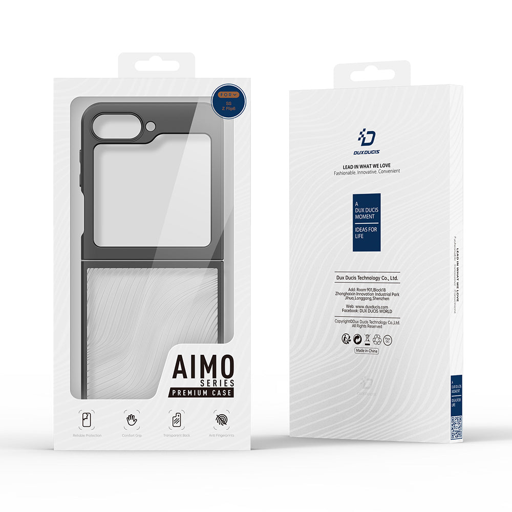 Case for Samsung Galaxy Z Flip6 F741, DUX DUCIS, Aimo, Black