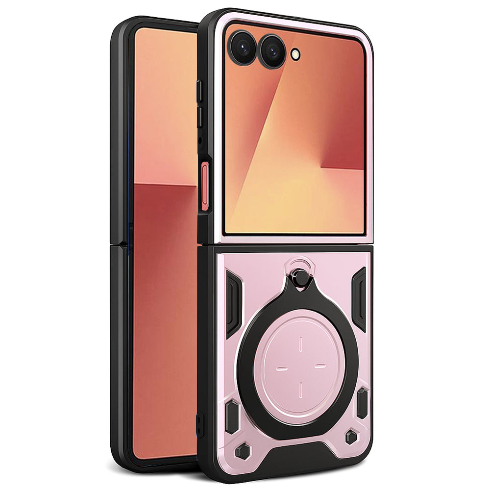 Case for Samsung Galaxy Z Flip7 F766, Techsuit, CamGuard Pro, Rose Gold