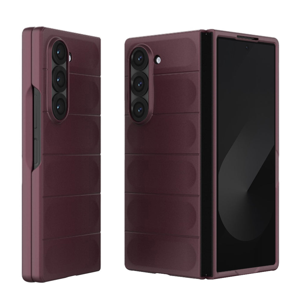 Case for Samsung Galaxy Z Fold6 F956, Techsuit, Magic Shield, Burgundy